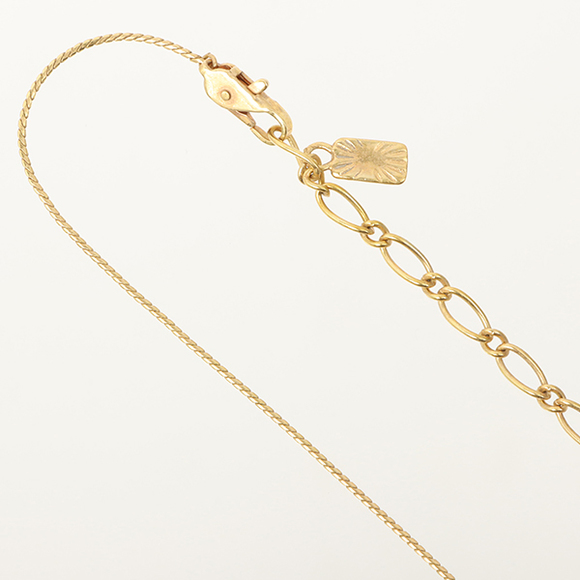 YVES SAINT LAURENT Logo Plate Necklace Pink - Picture 7 of 7